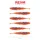 Reiva Tiny Worm Orange Disco 6cm Plastic Bait 6pcs