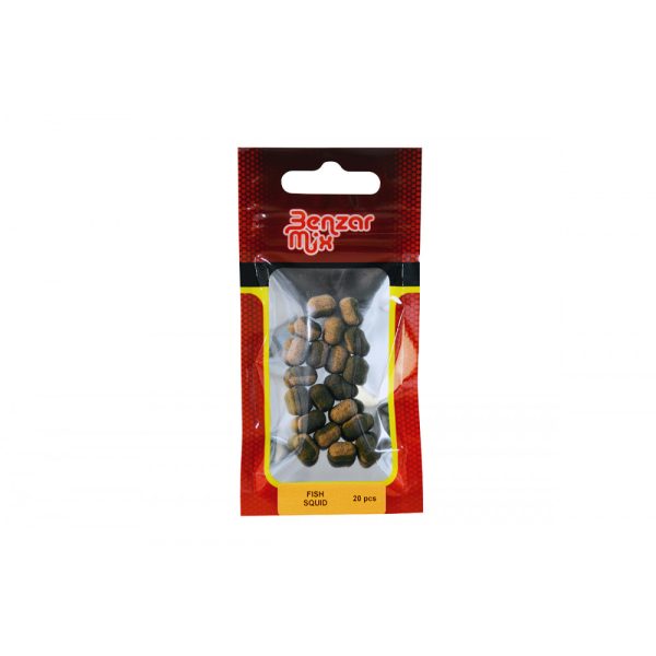 Benzar Mix Instant Wafter Dumbell 8 Mm Brown-Light Brown Fish-Squid