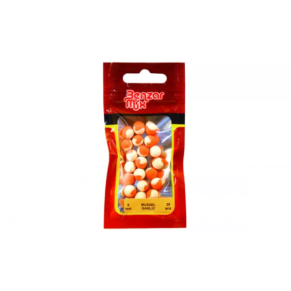 Benzár Mix Instant Bicolor Method Mussel-Garlic 8mm Pop Up 20pcs