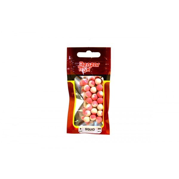 Benzár Mix Instant Bicolor Method Squid 8mm Pop Up 20pcs