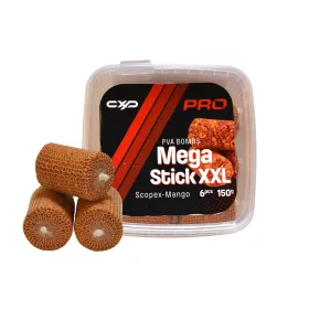   Carp Expert Pro Mega Bombs PVA Sticks Scopex-Mango PVA Sausage 6pcs