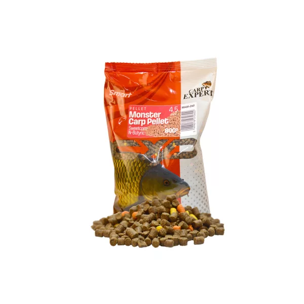 Carp Expert Smart Monster Carp Pellet Sweet Corn - Butyric acid 4,5mm Feeding Pellet 800gr