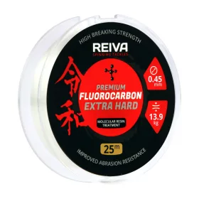   Reiva Reiva Fluorocarbon 25m 0.50mm Monofilament leader line-Transparent