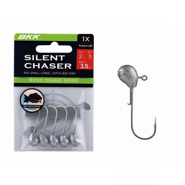 BKK Silent Chaser Microjig - Punch LRF 6#, 1.4g, 5pcs/pack Jig head