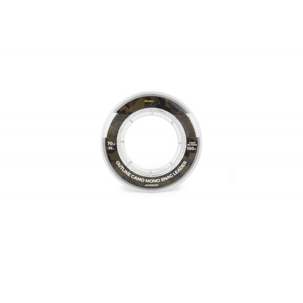 Avid Outline Camo Mono Snag Leader 0.70Mm (70Lbs/32Kgs)100M