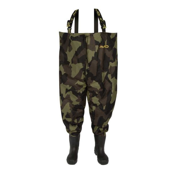 Avid Distortion Camo Chest Waders UK12/EU46