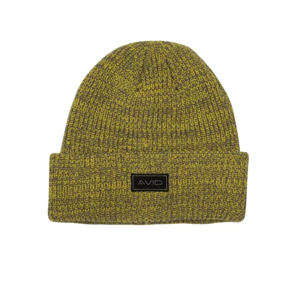 Avid Marl Knit Beanie Yellow Hat