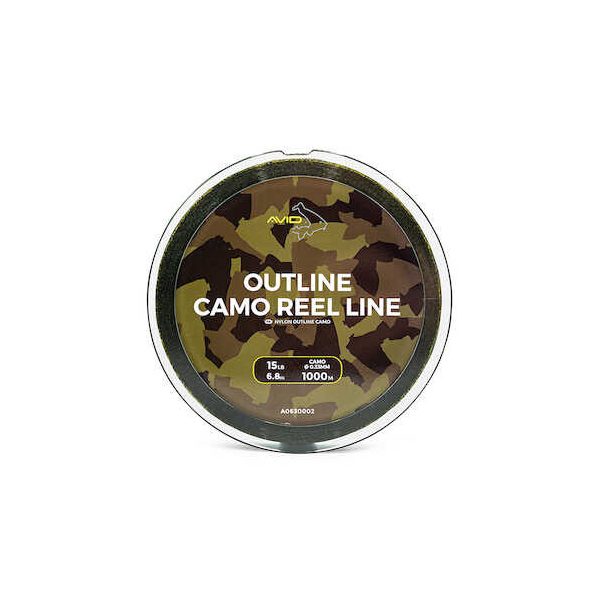 Avid Outline Camo Reel Line 15Lb 1000M
