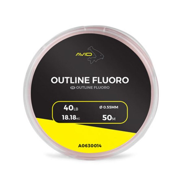 Avid Outline Fluoro 0,55mm Leader Line 50m