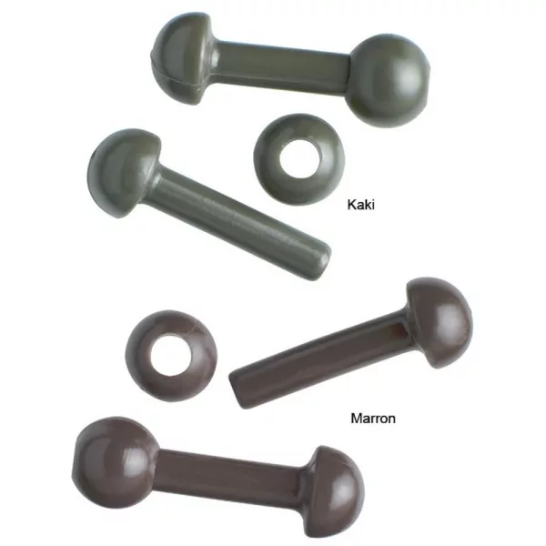 Prowess Helicopter Beads Khaki Stopper 10 pcs