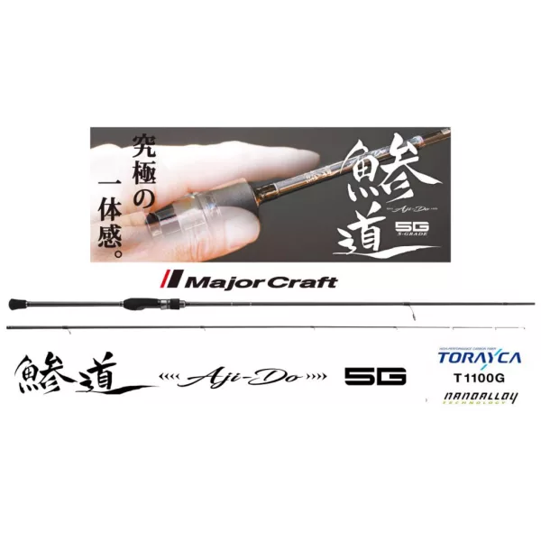 Major Craft Aji-Do 5G AD5-S682M EX.Fast 2.03m 0.6-5gr 2-Piece Spinning Rod