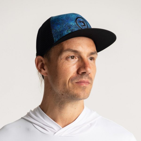 Adventer Fishing Cap Bluefin Trevally With A Straight Flap Uni Baseball Cap