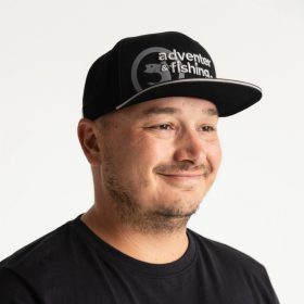 Adventer Fishing Cap Black With A Straight Flap Baseball Cap