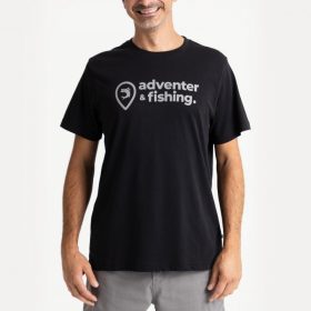 Adventer & Fishing Black S Short Sleeve T-Shirt