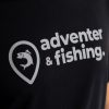 Adventer & Fishing Black M Short Sleeve T-Shirt