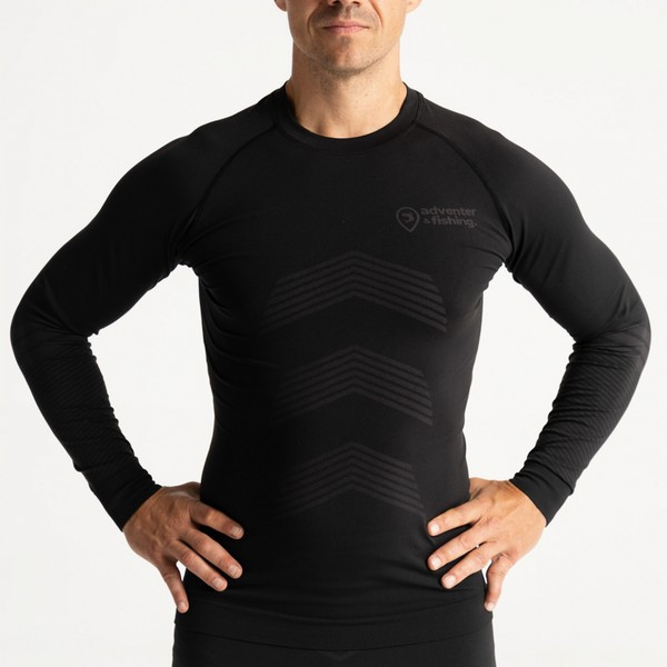 Adventer Fishing Undershirt Steel-Black Top Underwear M-L