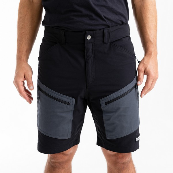 Adventer Fishing Dark Shadow And Black Impregnated Shorts L