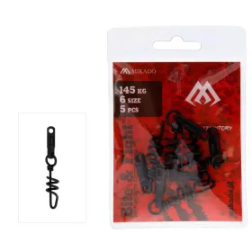 Mikado Intro Cat 4.00mm Screw Catfish Swivel 5pcs