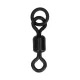 Mikado Micro 20 Black Ring Swivel 10pcs