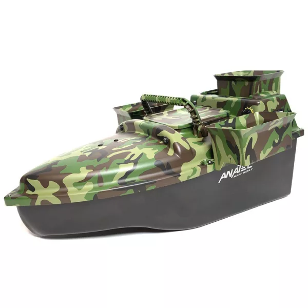 Anatec Mono 3B Bait Boat in Forest Camo, Lithium 16Ah Battery, with AN-I6X Remote Control