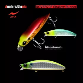   Apia Dover 70F Shallow Runner 70mm 8.5gr 12 LGH-Chart Back Wobbler