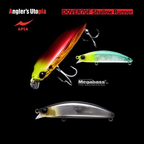 Apia Dover 70F Shallow Runner 70mm 8.5gr 13 Black Silver Wobbler