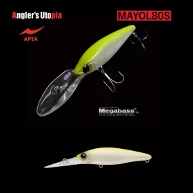 Apia Mayol 80S 80mm 15gr 02 Chart Back Pearl Wobbler