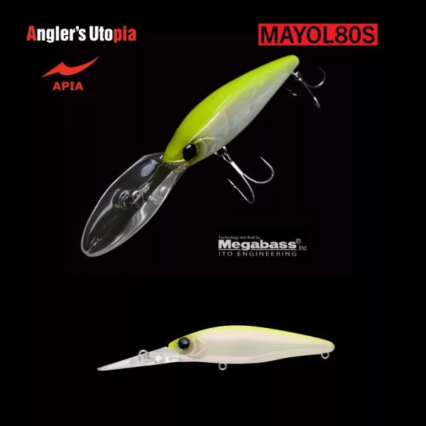Apia Mayol 80S 80mm 15gr 02 Chart Back Pearl Wobbler