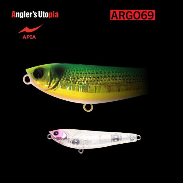 Apia Argo 69 8,5gr 69mm 10 Peach Clear Glitter Wobbler