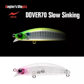   Apia Dover 70 Slow Sinking 70mm 10gr 08 Peach Clear Glitter Wobbler