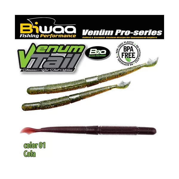Biwaa Venum Tail 10cm 01 Cola Soft Lure 10pcs
