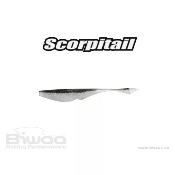 Biwaa Scorpitail 13cm 101 Silver Minnow Soft Bait 6pcs