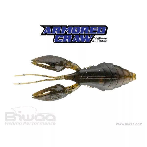 Biwaa Armored Craw 10cm 02 Green Pumpkin Rubber Lure 6pcs