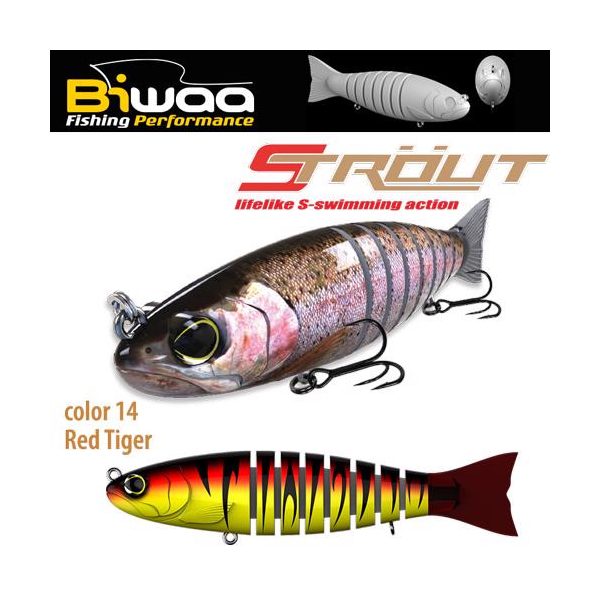 Biwaa Strout 14cm 29gr 14 Red Tiger Wobbler 1pc