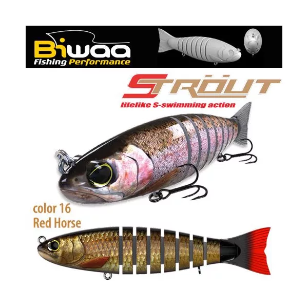 Biwaa Strout 14cm 29gr 16 Redhorse Wobbler 1pc