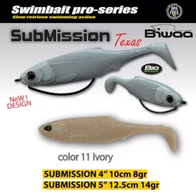 Biwaa Submission 13cm 11 Ivory Soft Bait 3pcs