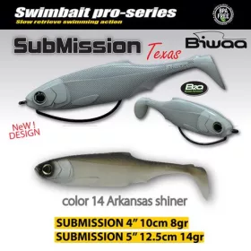 Biwaa Submission 13cm 14 Arkansas Shiner Soft Lure 3pcs