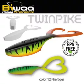 Biwaa Twinpike 15cm 24gr 12 Fire Tiger Soft Lure 3pc