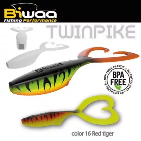 Biwaa Twinpike 15cm 24gr 16 Red Tiger Soft Lure 3pc