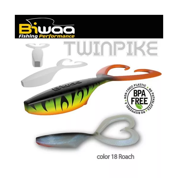 Biwaa Twinpike 15cm 24gr 18 Roach Soft Lure 3pcs