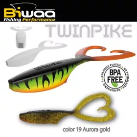 Biwaa Twinpike 15cm 24gr 19 Aurora Gold Soft Lure 3pcs