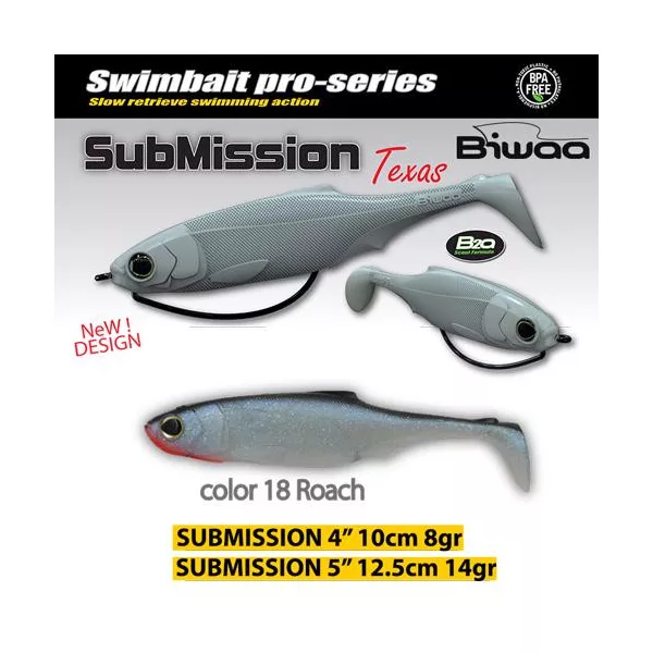 Biwaa Submission 13cm 18 Roach Soft Lure 3pcs