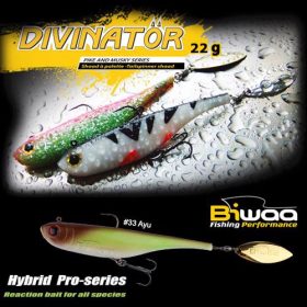 Biwaa Divinator Junior 14cm 22gr 33 Ayu Spinnertail 1pc