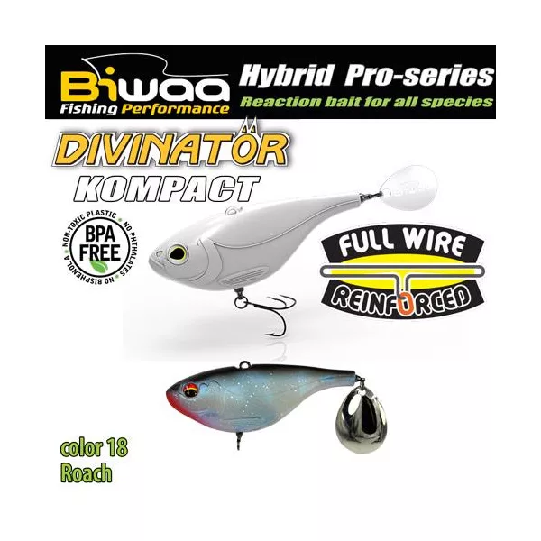 Biwaa Divinator Kompact 70 7cm 30gr 18 Roach Spinnertail 1pc