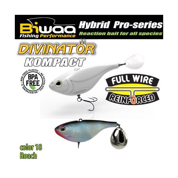 Biwaa Divinator Kompact 90 9cm 55gr 18 Roach Spinnertail 1pc