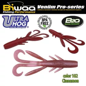 Biwaa Ultra Hog 7.5cm 102 Cinnamon Soft Plastic Lure 10pcs