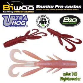 Biwaa Ultra Hog 7.5cm 103 Nightcrawler Rubber Lure 10pcs