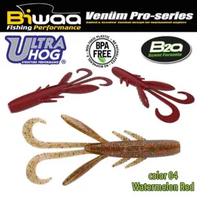 Biwaa Ultra Hog 7.5cm 04 Watermelon Red Soft Lure 10pcs