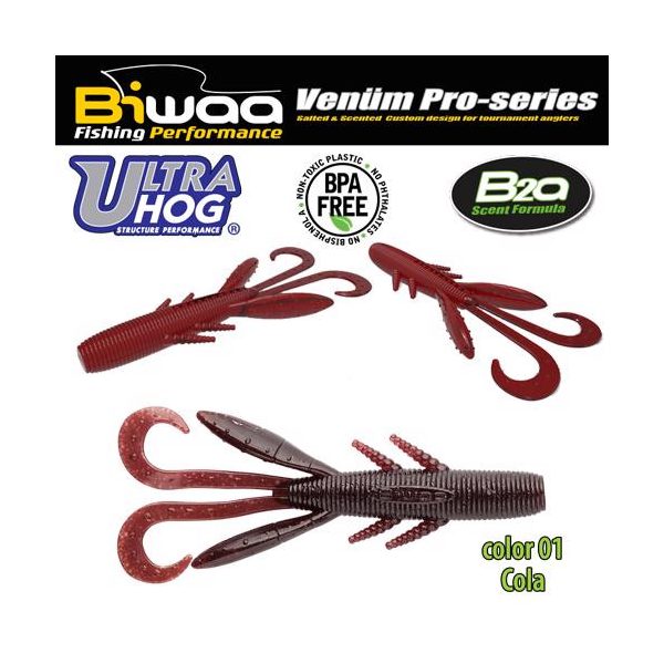 Biwaa Ultra Hog 10cm 01 Cola Soft Lure 8pcs
