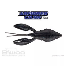 Biwaa Armored Craw 10cm 10 Black & Blue Rubber Lure 8pcs